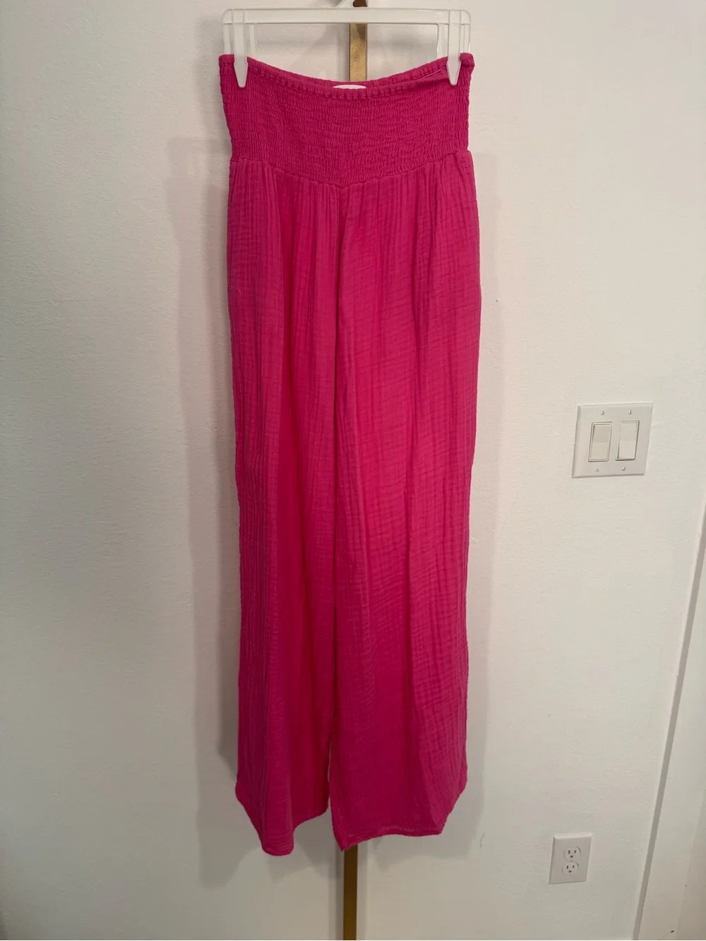 Felicite | Gauze Tie Top & Smocked Gauze Pants Set